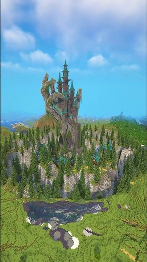 Minecraft: Wizard Tower Timelapse Build #minecraft