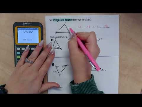 Triangle Sum Theorem | Angle Theorems for Triangles | Part 2 | Math with Mrs. B