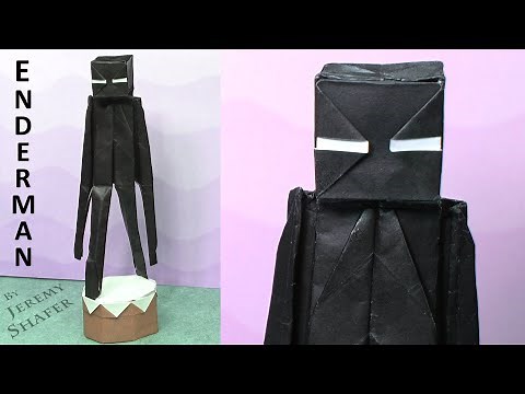 How to fold Enderman - Minecraft Origami Tutorial
