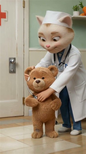 Healing Little Bear | Cute Doctor Cartoon for Kids