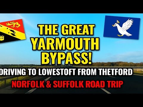 The Ultimate UK Postcode Adventure! Driving to Lowestoft from Thetford | Norfolk & Suffolk Road Trip
