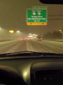 ROAD CONDITIONS 🚙 @ I-295, Fayetteville NC video by Brian Poston | Watch Out Cumberland County NC