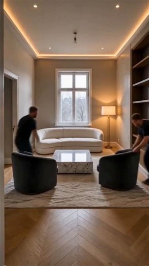 Room Makeover AI: Instant Living Room Transformation #Shorts
