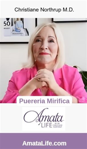 I made it my personal quest to learn more about Pueraria Mirifica as I was so impressed with the results and what was happening to the women in my community! I began my research and found its been used for 700 years in Thailand. The more I studied this, the more excited I became and the more I wanted to bring this to a Western audience and to my community in particular. To learn more, please visit my Amata Life website at https://amatalife.com/ | Dr. Christiane Northrup