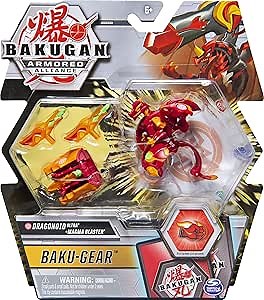 Bakugan Ultra, Dragonoid with Transforming Baku-Gear, Armored Alliance 3-inch Tall Collectible Action Figure