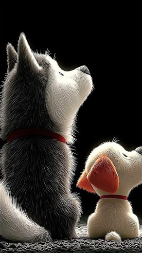 Ai animation cute wolf and puppy vedio # cute wolf and puppy ##3danimation for kids cartoons