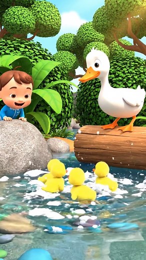 five little ducks morning rhyme #kidsducktv #fivelittleducks #duckrhyme #kidsrhyme #kidssong #nurseryrhyme | Kids Duck TV