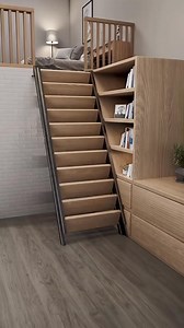 2.7M views · 23K reactions | Top-rated ladder design for tiny homes 煮✨ A smart solution for lofts and small spaces  | Decoration Courses | Facebook