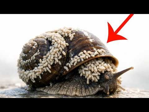 Snail Cleaning Compilation | Loud Rescue ASMR Larvae Removal