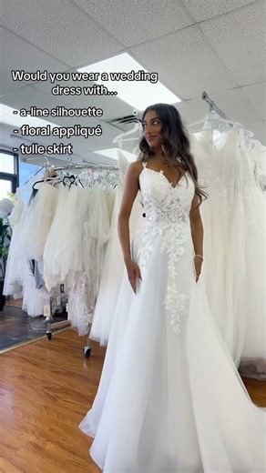 Share your wedding dress requirements so we can find your perfect dress!
