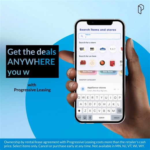 5 comments | Search for the product you want, compare prices, and check out at your favorite retailer. Download the Progressive Leasing app to get started at https://prg.llc/3PSU5fk | Progressive Leasing | Facebook