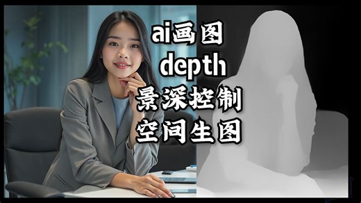 ai画图flux depth景深控制空间位置生图