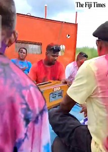 42K views · 832 reactions | Hindus around Fiji are celebrating Holi today. Known as the festival of colours, religious groups and mandalis will move from house to house to sing chautaal and pour or sprinkle coloured dye on each other. Here is a mandali in Colasi, Rakiraki celebrating Holi at the back of a moving truck as they go to their next destination. #Fiji #FijiNews  GAVIN LAL | The Fiji Times | Facebook