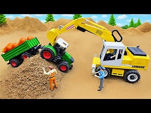 Diy tractor mini Bulldozer to making concrete road | Construction Vehicles, Road Roller #15