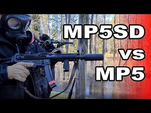 Suppressed MP5 vs MP5SD using regular and subsonic ammo. Which is more quiet?