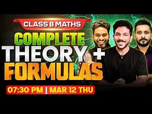Class 8 Maths Annual Exam | Complete Theory + Formulas | Exam Winner