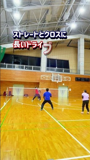 Fun doubles practice "Top and back rally" #badminton #shorts #doubles #drive