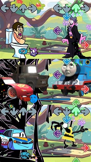 mcqueen and mater but pibby vs thomas and all pibby fnf character test