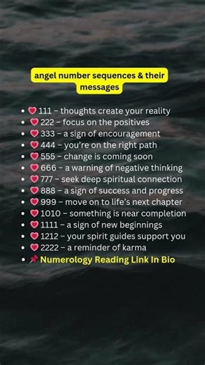 angel number sequences & their messages #numerology