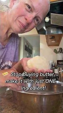Homemade Butter with Just One Ingredient | Easy Butter Recipe