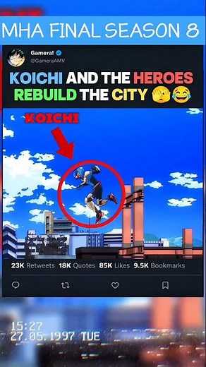 KOICHI and the HEROES REBUILD the CITY 🫣 😂 | #myheroacademia #edit #mha #amv #anime