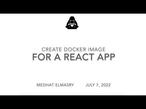 Create Docker Image for a React App