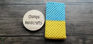 ถักกระเป๋ามือถือ ลายง่ายๆ สำหรับมือใหม่ฝึกถัก❤🧶🧸 DIY​ crochet phone case - Pattern for the beginner - Step by Step🧵 | Chompu Handicrafts