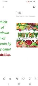 Definition of Balanced diet and Nutrition