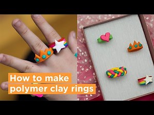 How to make polymer clay rings