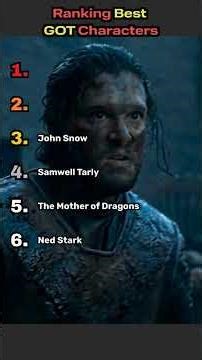 Ranking Best GOT Characters