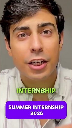 Summer Internship 2026 🚀 How to Get Internship in 1st Attempt!