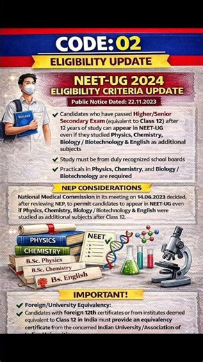 NEET Qualification Codes 🤯 I’ll explain Code 01–07 in the simplest way✅ #neet2026 #yt#mbbs #nta #pw