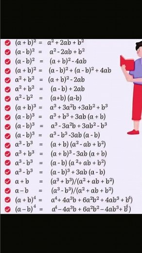Basic Mathematics formula 🦾📚📚📚