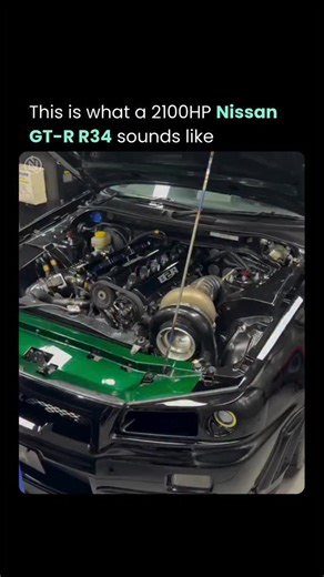 Nexvion AI on Instagram: "A 2100HP GT-R R34 is built far beyond factory limits, and its sound proves it. Every rev carries the force of an engine pushed to extremes, tuned for absolute power and instant response. It’s the kind of setup that turns mechanical stress into pure aggression. Machines at this level are not just fast — they’re engineered to dominate. The tone, the surge, and the sheer violence in the exhaust note show what happens when builders chase performance without compromise. #aut