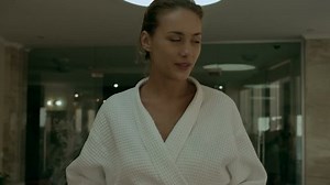 Young Woman Takes Off Bathrobe On Stock Footage Video (100% Royalty-free) 15370381 | Shutterstock