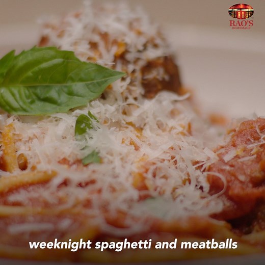 This quick and easy spaghetti and meatballs recipe made with Rao's Homemade will level up your weeknight dinner! https://gma.abc/32loM7D | Good Morning America