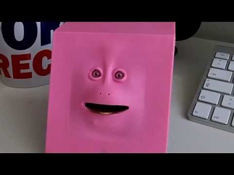 Creepy Coin Eating Money Box - The Face Bank