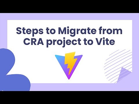 How To Migrate Create React App Project To Vite Project | CRA Project To Vite Project | Rethinkingui
