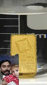 Dissolving a pure gold bar in acid