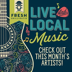 Hey Fate, TX! It's almost a new month which means a new talent-packed lineup for Live & Local Music on the patio. Check out this month's artists at www.facebook.com/FRESHbyBrookshires/events! 🎶 Join us this weekend on Friday and Saturday from 6 to 9 PM for Live & Local Music on the patio, and don't forget to grab a draft and dinner from inside. | Fresh by Brookshire's