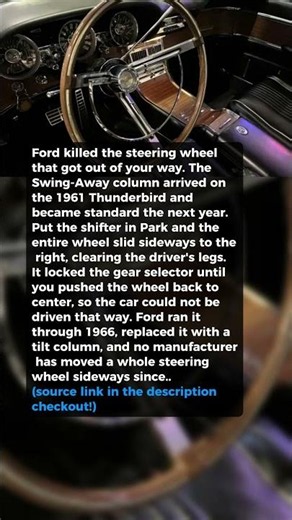 Ford Killed the Steering Wheel That Got Out of Your Way #shorts #car #automobile