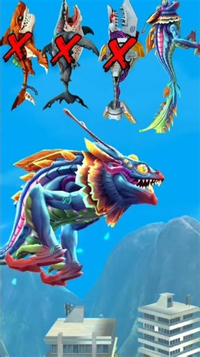 Hungry Shark World Game play Long Jump Testing Noob Shark Vs Pro Shark #new #shorts