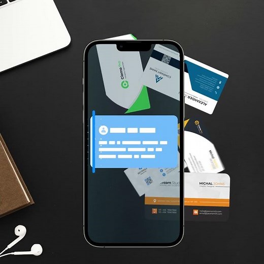 Store Business Cards on Your Device | Best Business Card Scanner App for iPhone