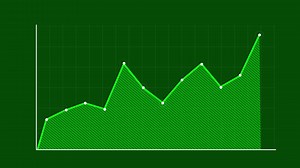 Download Increasing Line Graph Animation. Business Growing Fast. for free