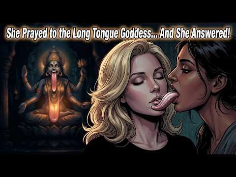 ​She Prayed to the Long Tongue Goddess... And She Answered! 👅 #longtongue #kali #goddess #desire