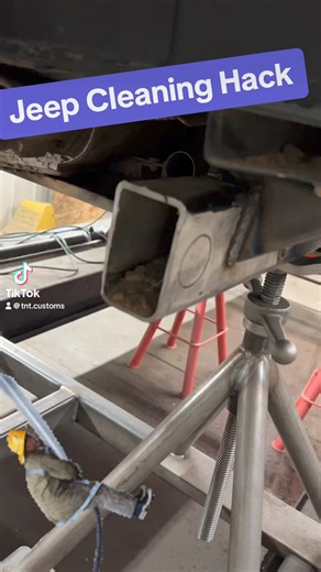 Jeep Wrangler Frame Cleaning Hack! #cleaninghacks #jeep #jeepbuild | TNT Customs