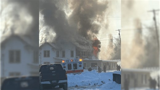 Crews battle 2nd alarm fire at Mount Union American Legion building