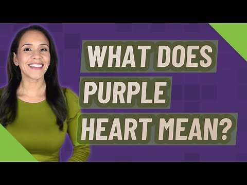 What does Purple Heart mean?