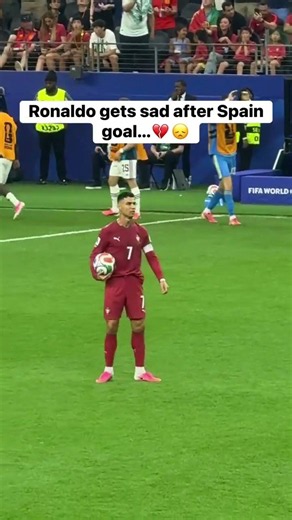 Ronaldo get sad after Spain goal | #fifaworldcup #cr7