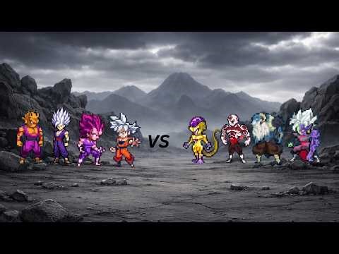 Goku Vegeta Gohan Piccolo vs Frieza Jiren Moro Zamasu 🔥 Ultimate Dragon Ball Battle!